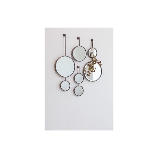 Dvojno okroglo stensko ogledalo BePureHome Chain, dolžina 58 cm-image-2