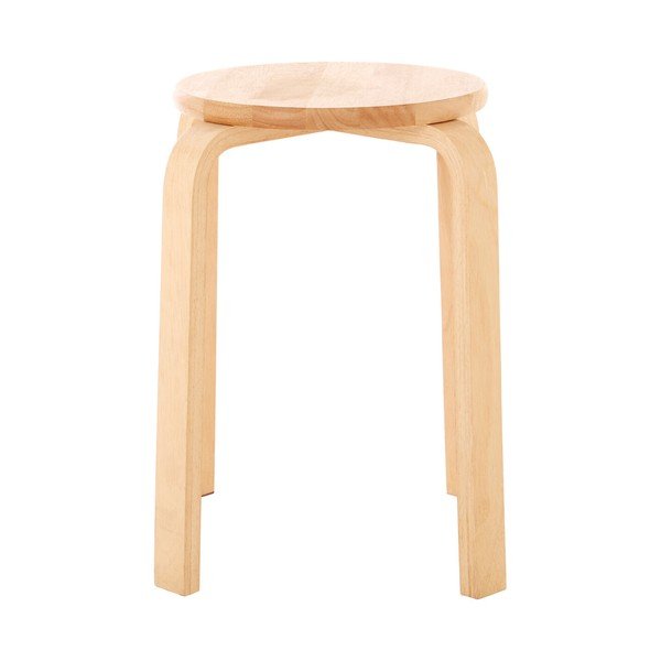 Stolček iz masivnega kavčukovca v naravni barvi Heva – Premier Housewares-image-2