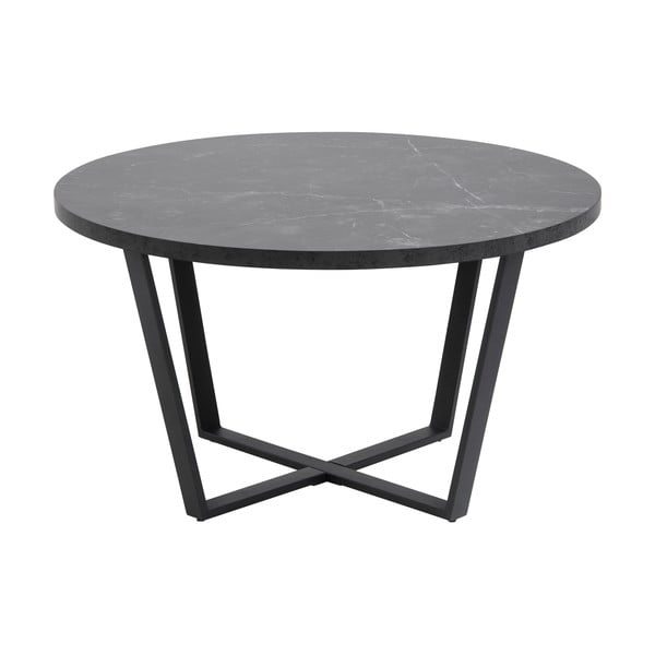 Črna okrogla mizica ø 77 cm Amble - Actona-image-2