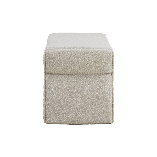 Kremno bela klop iz tkanine bouclé Nafya – Light & Living-image-3