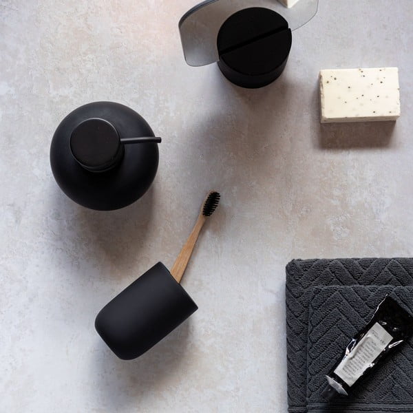 Črn lonček za zobne ščetke Lotus - Mette Ditmer Denmark-image-4
