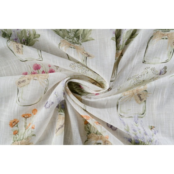 Kremno bela zavesa 140x160 cm Cassia – Mendola Fabrics-image-2