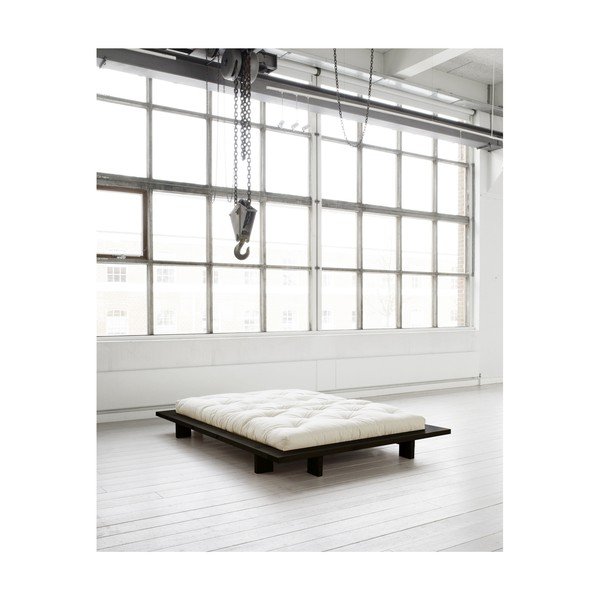 Postelja z vzmetnico Karup Design Japan Comfort Mat Black/Natural, 140 x 200 cm-image-3