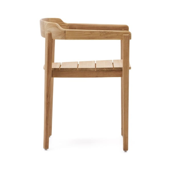 Vrtni stol iz masivnega lesa v naravni barvi Icaro – Kave Home-image-3