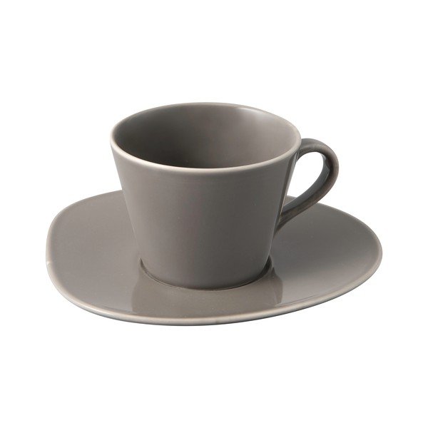 Siv porcelanast krožnik Villeroy & Boch Like Organic, 17,5 cm-image-2