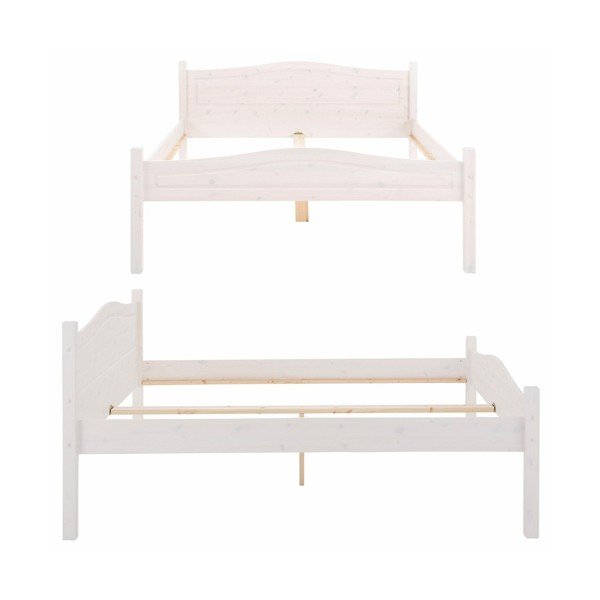 White 3 Piece Pine Wood Double Bedroom Set Støraa Maine-image-3