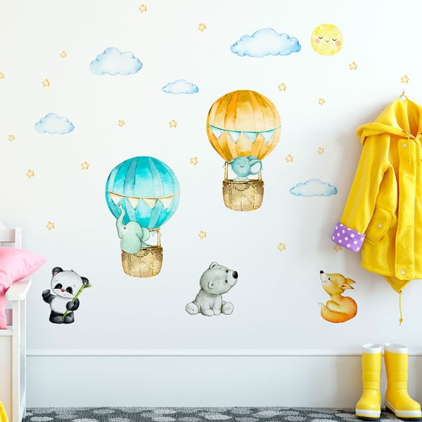 Otroške stenske nalepke Ambiance Balloons and Stars-image-3