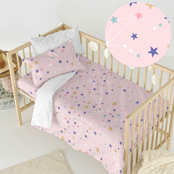 Bombažna otroška posteljnina za otroško posteljico 100x120 cm Sky stars – Happy Friday