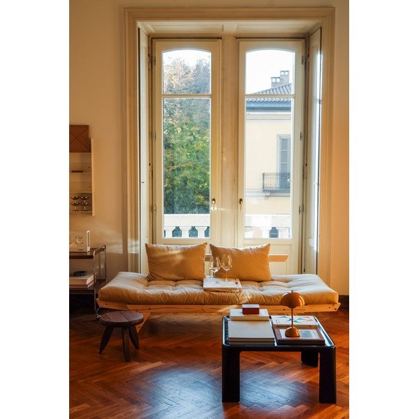 Raztegljiv kavč Karup Design Bebop Natural Clear/Bordeaux-image-1