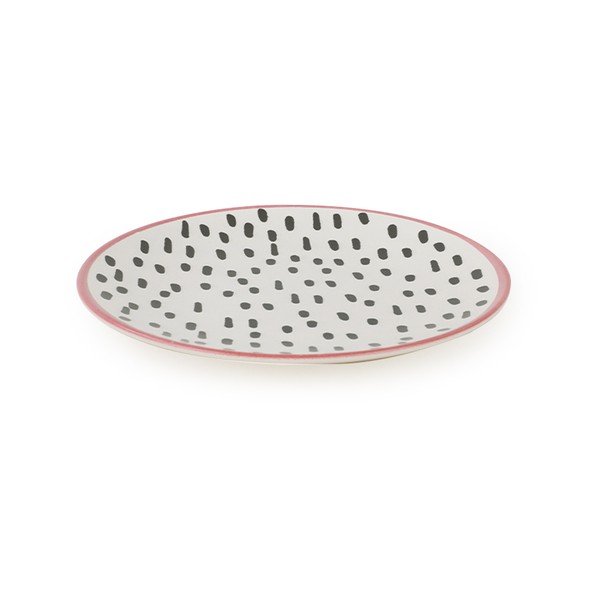 Komplet 6 keramičnih krožnikov za sladico My Ceramic Brush Dots, 20 cm-image-2
