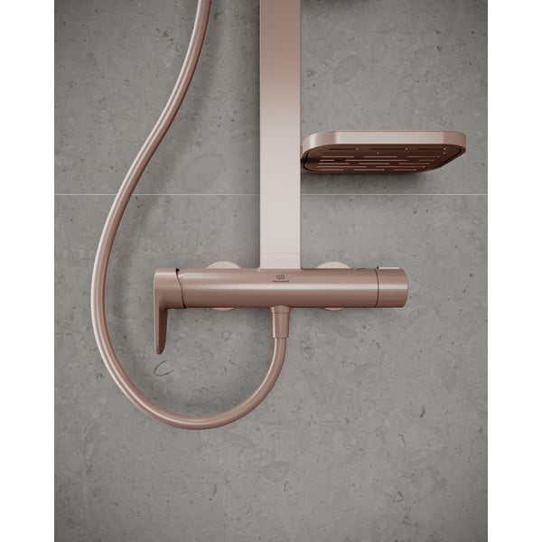 Svetlo rožnata kovinska tuš garnitura 111 cm ALU+ – Ideal Standard-image-1