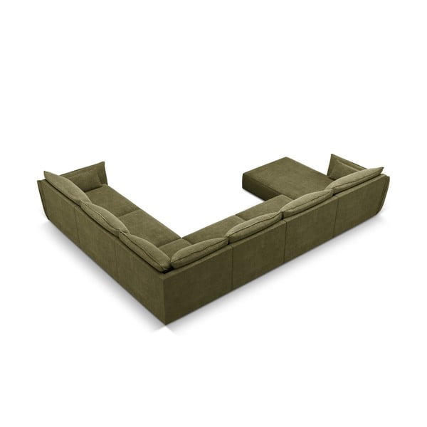 Zeleni kotni kavč (desni kot) Vanda - Mazzini Sofas-image-3