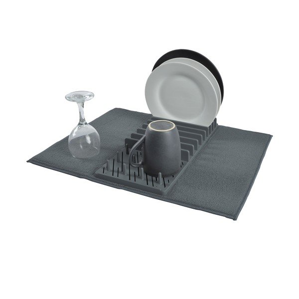 Siva plastična odcejalna podloga 50x38 cm – Homéa-image-1