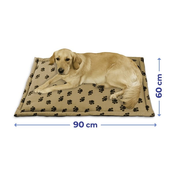 Svetlo rjava bombažna postelja za pse 60x90 cm – Maximex-image-2