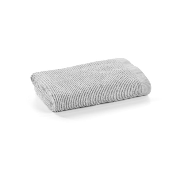 Svetlo siva bombažna brisača Kave Home Miekki, 50 x 100 cm
