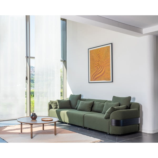 Rjava okrogla mizica iz masivnega hrasta ø 100 cm Mu – Gazzda-image-1