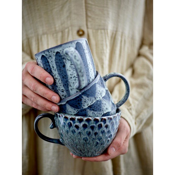 Sive keramične skodelice v kompletu 4 ks 365 ml Katrina – Bloomingville-image-4