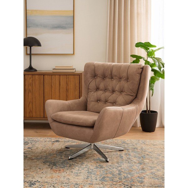 Rjav fotelj Harold – Premier Housewares-image-1