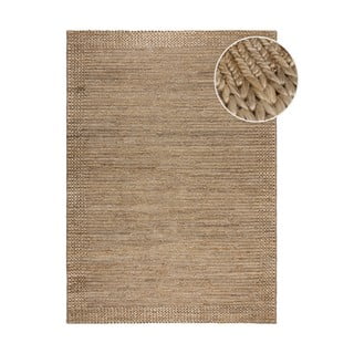 Ročno tkana preproga iz konopljastega osleza v naravni barvi 120x170 cm Drew Border – Flair Rugs