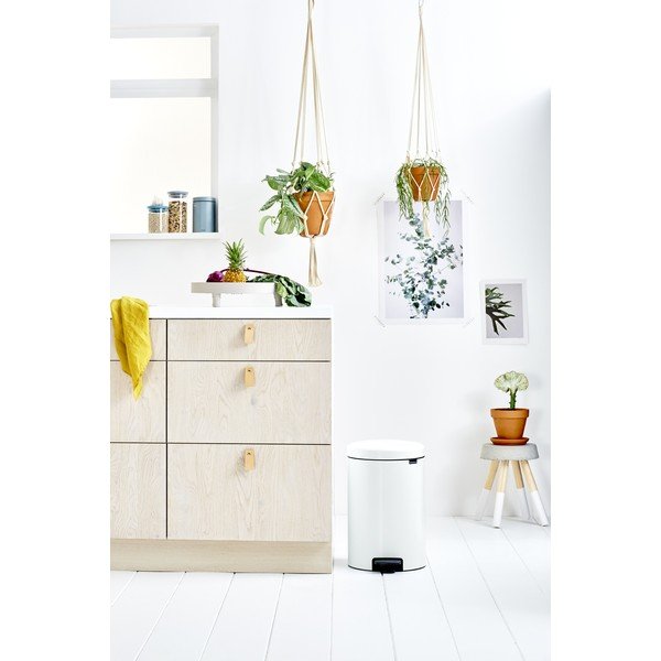 Bel jeklen koš za smeti s pedalom 20 l NewIcon – Brabantia-image-4