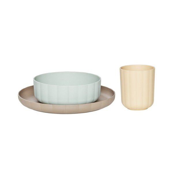 Plastičen otroški set posode 3 ks Pullo – OYOY Mini