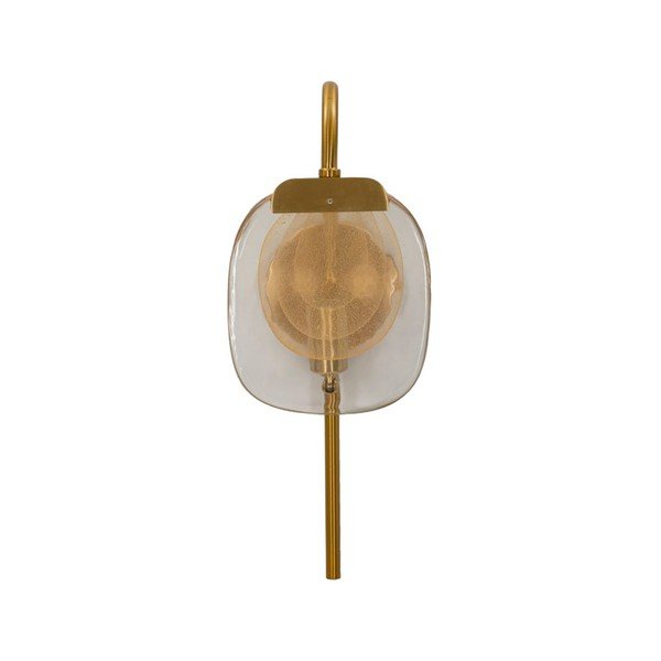 Steklena stenska svetilka v zlati barvi Softy – Mauro Ferretti