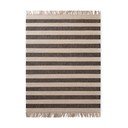 Črna/kremno bela ročno tkana preproga iz jute 160x230 cm Playa – Hanse Home