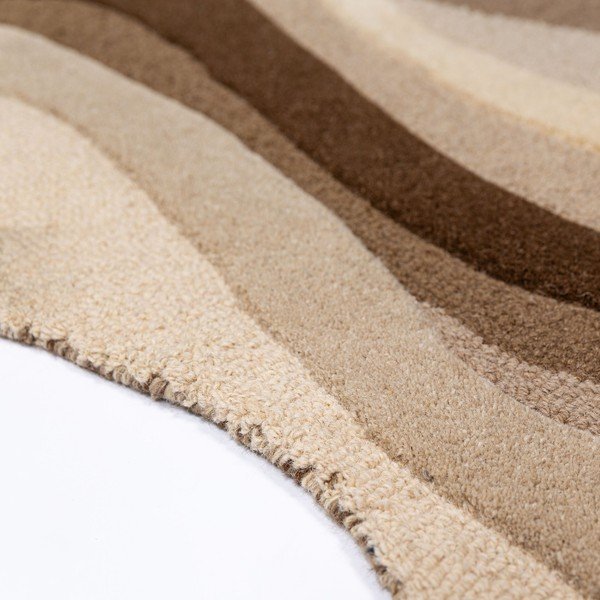 Rjava/bež ročno tkana volnena preproga 160x230 cm Envy Wool – Flair Rugs-image-2
