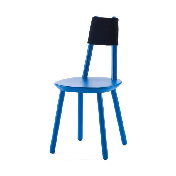 Modri stol iz masivnega lesa EMKO Naïve