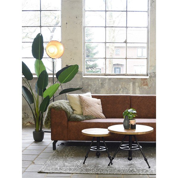 Stranska mizica z zgornjim delom iz mangovega lesa LABEL51 Solid, ⌀ 60 cm-image-4