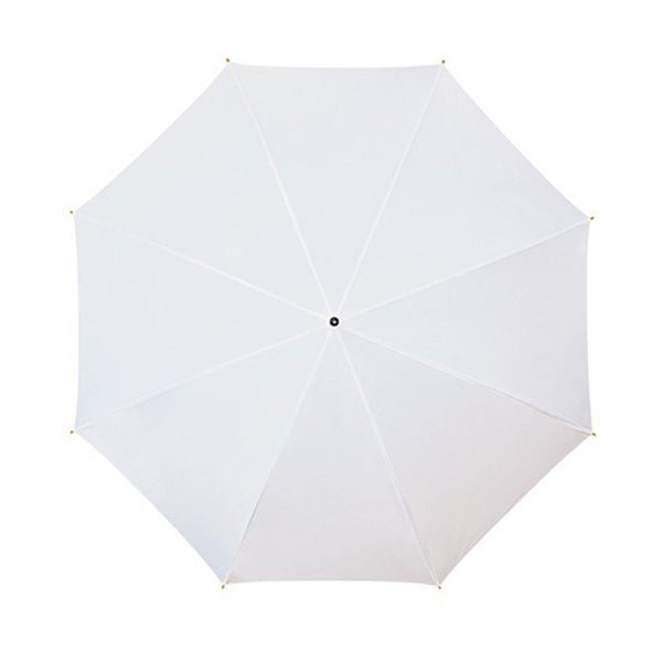 Beli dežnik z lesenim ročajem Ambiance Wooden, ⌀ 102 cm-image-1