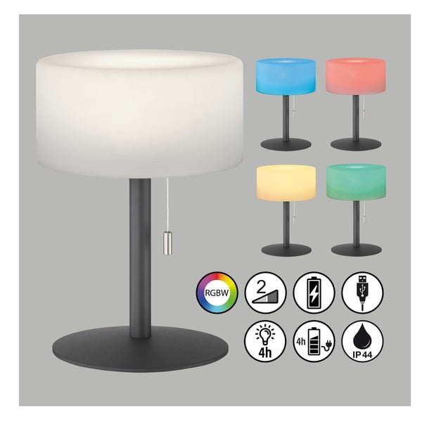 LED zatemnitvena zunanja svetilka ø 18 cm Cadiz – Fischer & Honsel-image-1