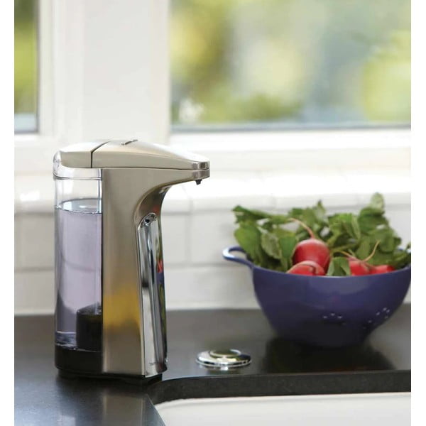 Siv avtomatski kovinski dozirnik za milo 237 ml - simplehuman-image-1