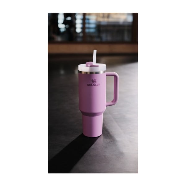 Vijolična termovka s slamico iz nerjavečega jekla 1,18 l Quencher H2.0 FlowState Tumbler Lilac – Stanley-image-4