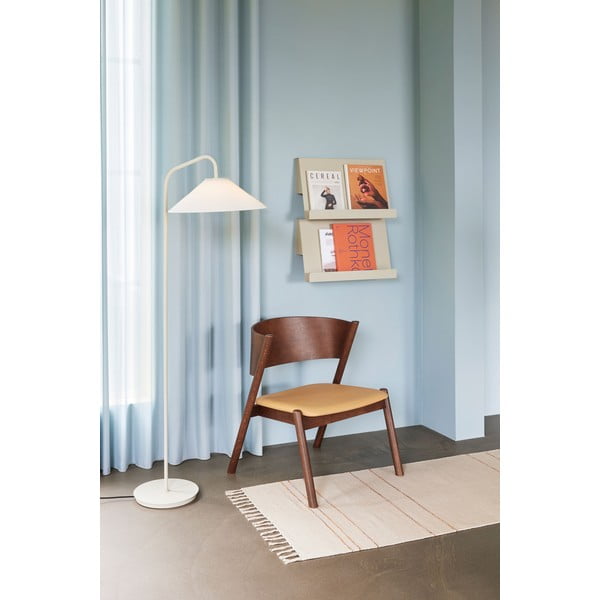 Kremno bela stoječa svetilka s steklenim senčilom (višina 158 cm) Solid – Hübsch-image-2