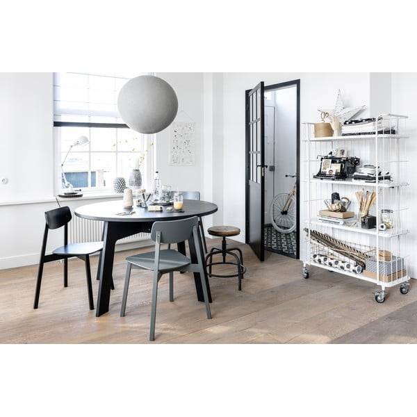 Siv stolček s sedežem iz mangovega lesa vtwonen Spider-image-1