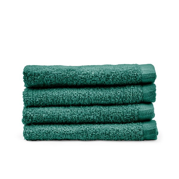 Zelene hitro sušeče bombažne brisače v kompletu 4 ks 30x30 cm Quick Dry – Catherine Lansfield