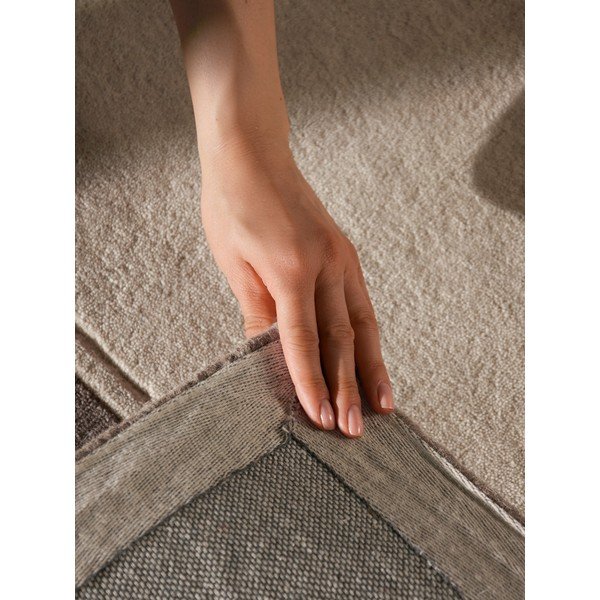 Rjava/kremno bela volnena preproga 120x170 cm Quentin – Villeroy&Boch-image-1