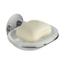 Bel plastičen podstavek za milo z namestitvijo brez vrtanja Turbo-Loc – Wenko