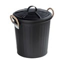 Črn koš za smeti Wenko Gara Matt, prostornina 6 l