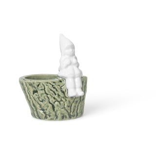 Božični svečnik iz porcelana in keramike Kähler Design, dolžina 8,5 cm