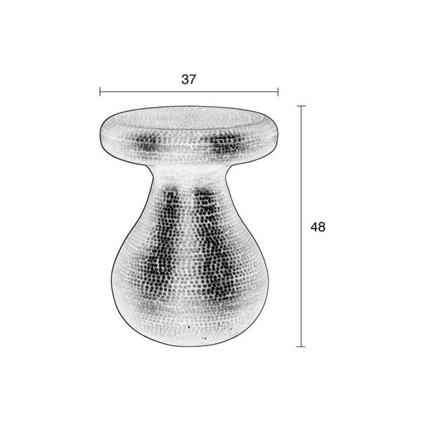 Stolček/skladalna miza v bakrenem odtenku Zuiver Antique-image-4
