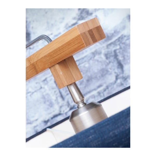 Talna svetilka z belim senčnikom in bambusovo strukturo Good&Mojo Himalaya-image-1