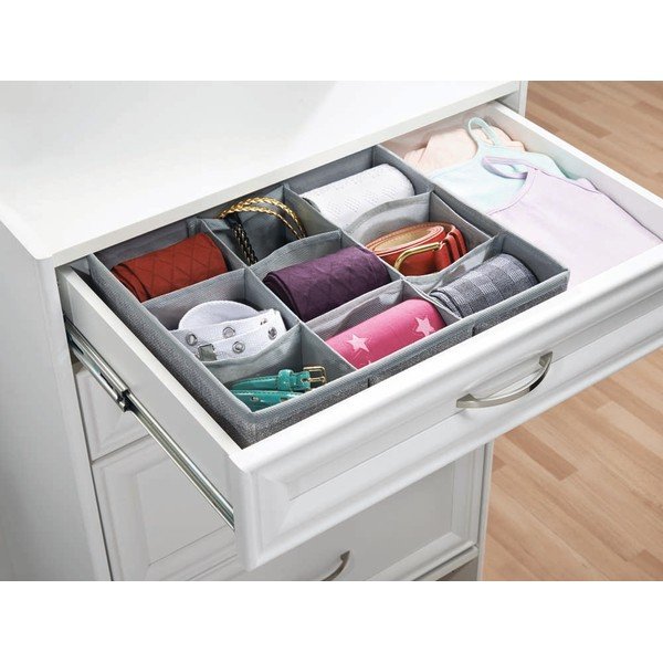 Organizator za predale v sivi barvi InterDesign Aldo, 9 predalov-image-1