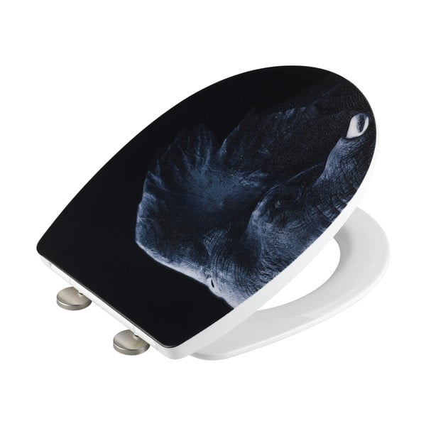 Črna straniščna školjka iz nerjavečega jekla Wenko Elephant-image-2