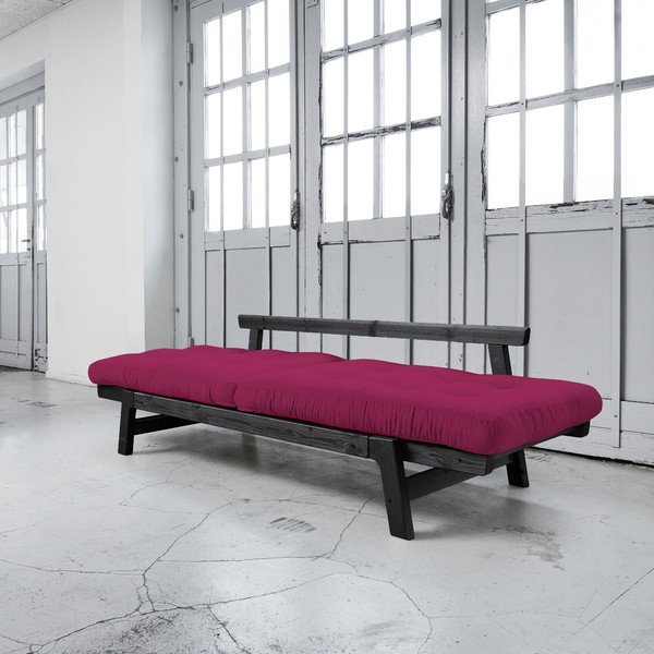 Raztegljiv kavč Karup Step Black/Pink-image-2