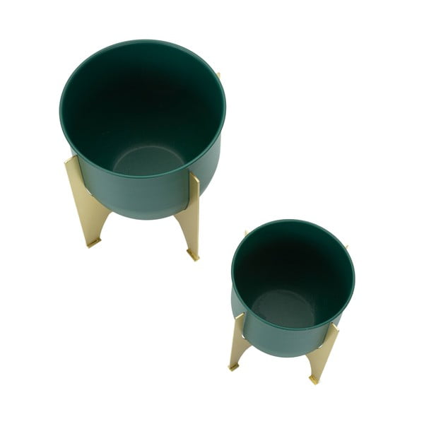 Kovinski okrasni cvetlični lonci v kompletu 2 ks ø 24 cm Grent Shet – Mauro Ferretti-image-2