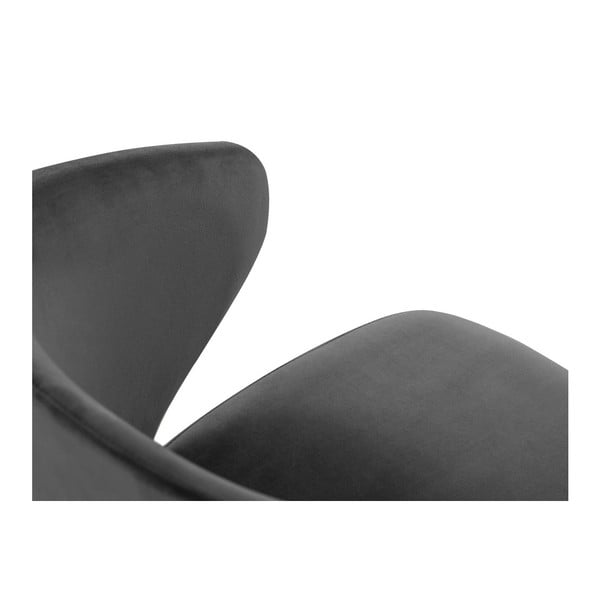 Temno siv oblazinjen jedilni stol z nasloni za roke Nemesis – Windsor & Co Sofas-image-3