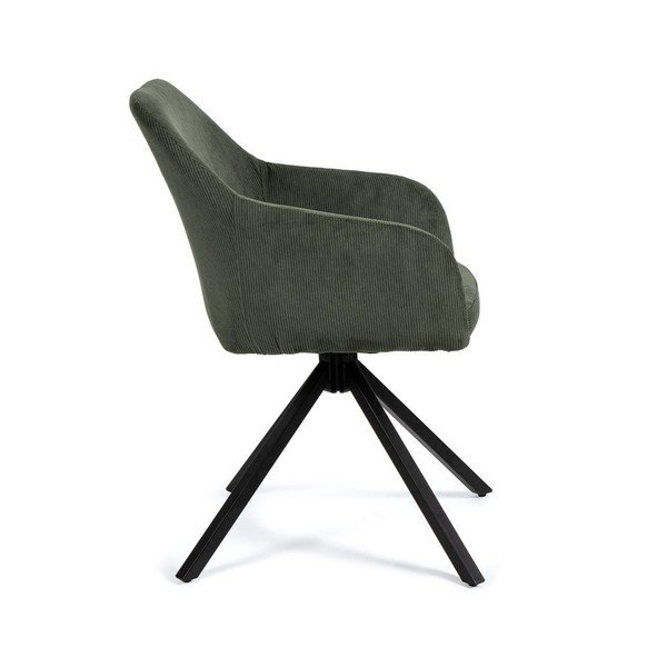 Zelen oblazinjen jedilni stol Lunio – Bonami Essentials-image-3