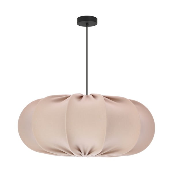 Bež viseča svetilka s tekstilnim senčilom ø 52 cm Cafee – Candellux Lighting-image-4